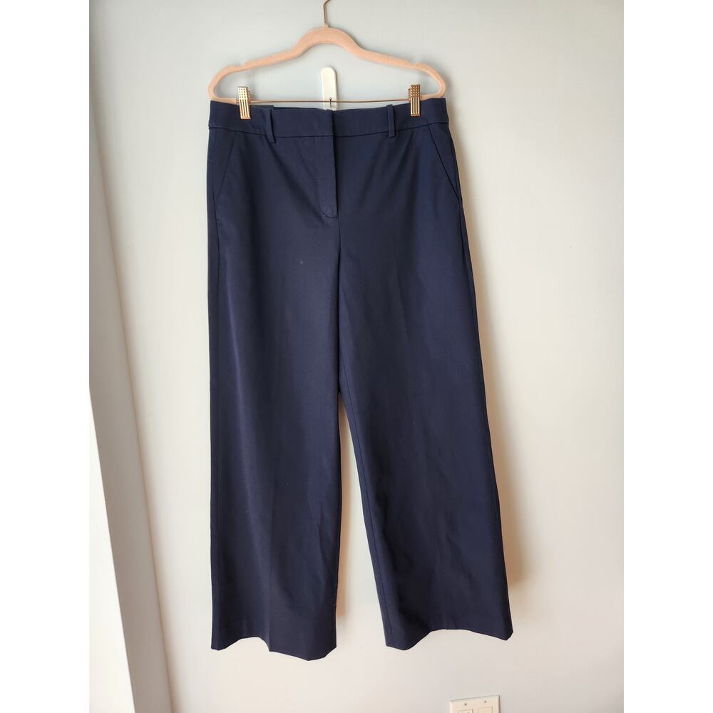 NWT J. Crew Remy Full-Length High-Rise Wide-Leg Pant Navy Blue 10 - Picture 5 of 12